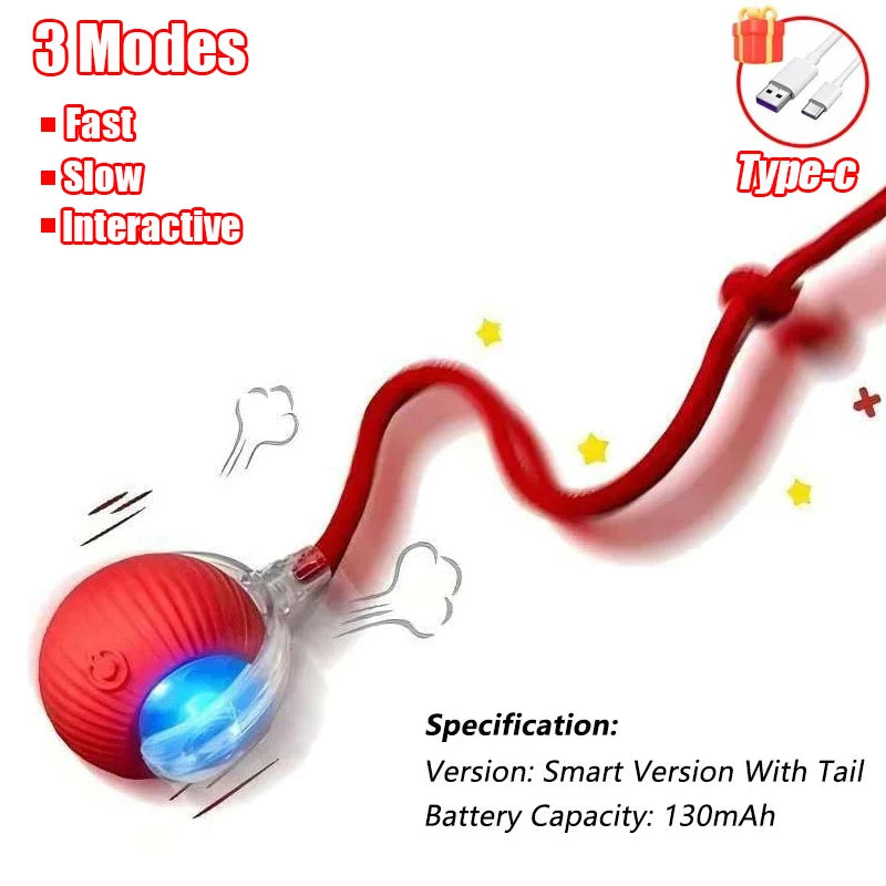 Automatic Rolling Cat & Dog Ball Toy