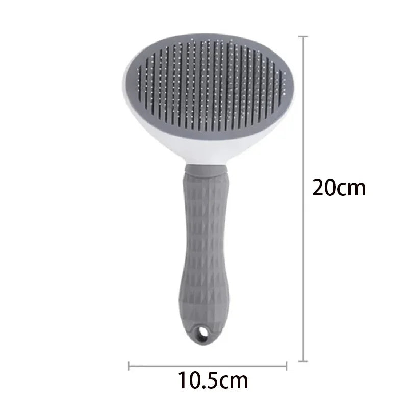 Pet Hair Brush & Stainless Steel Comb – Dog & Cat Grooming Tool
