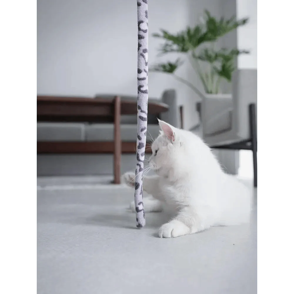 Colorful Rod Wand Feather Teaser Exerciser For Cats Soft Funny Interactive Toy For Pets Cute Cat Accessories