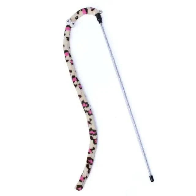 Colorful Rod Wand Feather Teaser Exerciser For Cats Soft Funny Interactive Toy For Pets Cute Cat Accessories