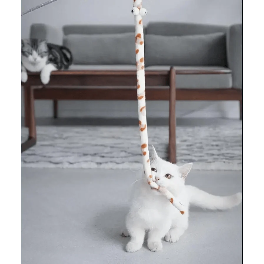 Colorful Rod Wand Feather Teaser Exerciser For Cats Soft Funny Interactive Toy For Pets Cute Cat Accessories