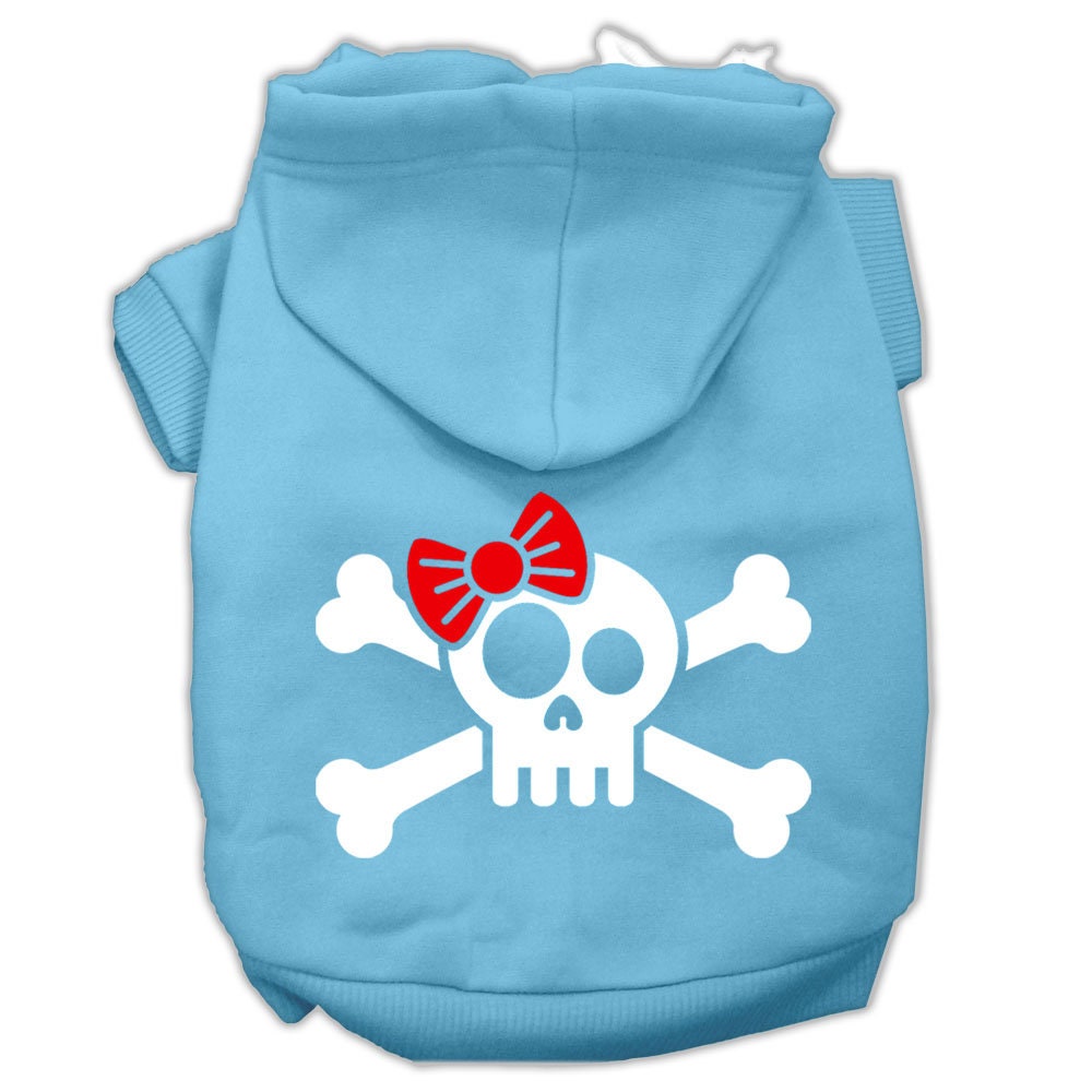 Pet Hoodie "Skull & Crossbone Bow"