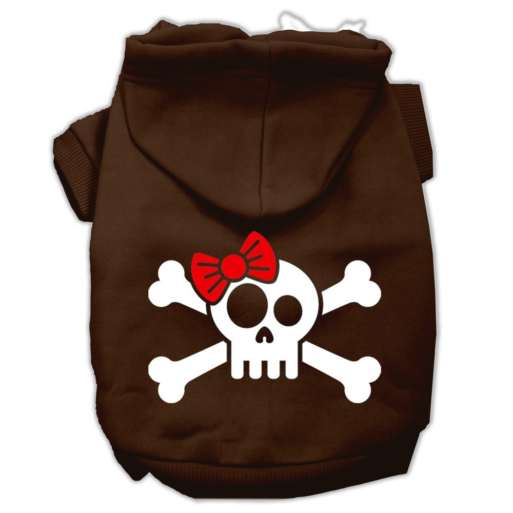 Pet Hoodie "Skull & Crossbone Bow"