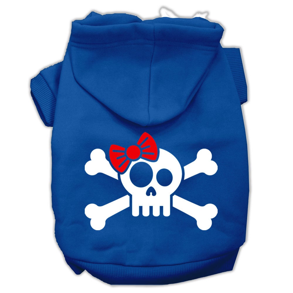 Pet Hoodie "Skull & Crossbone Bow"