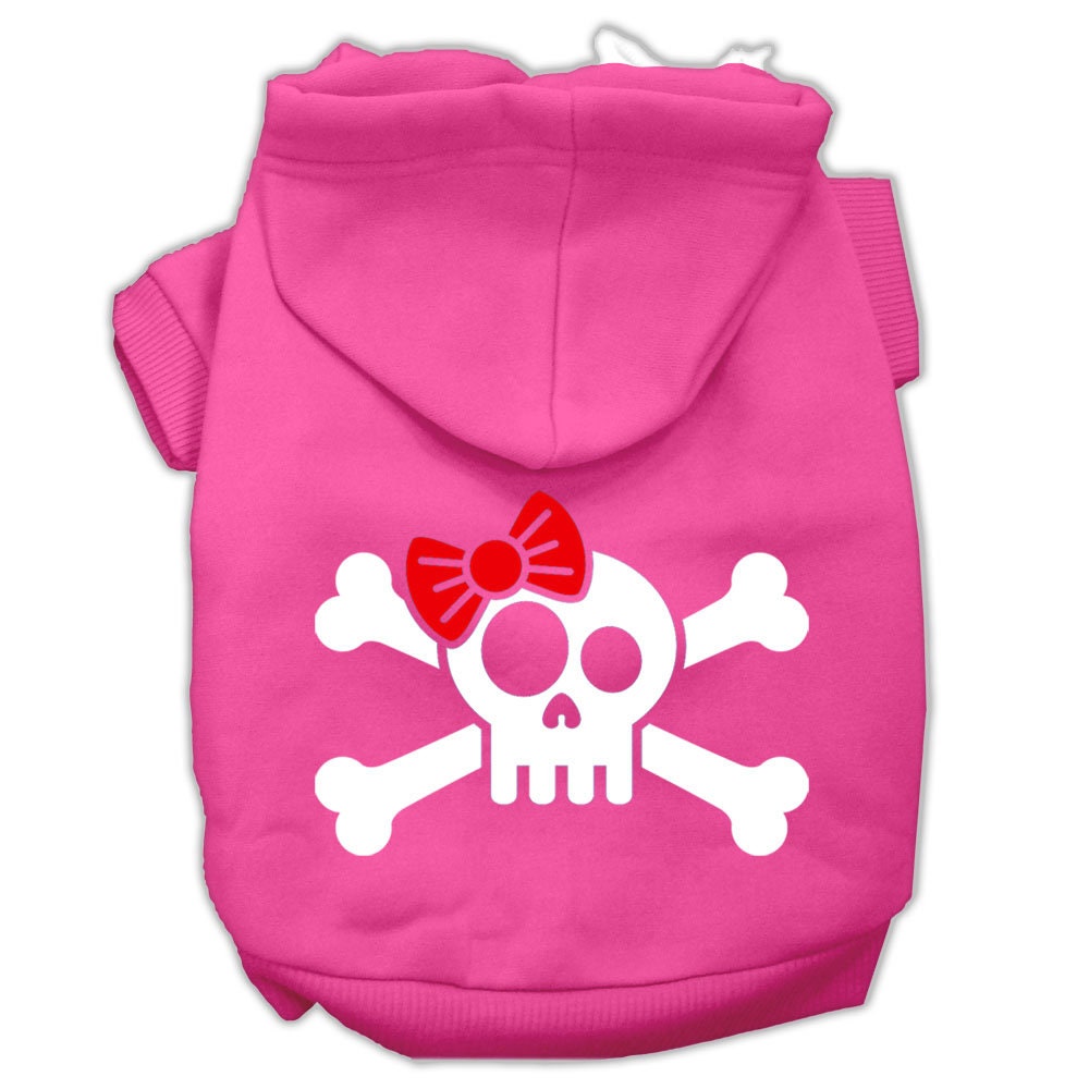 Pet Hoodie "Skull & Crossbone Bow"