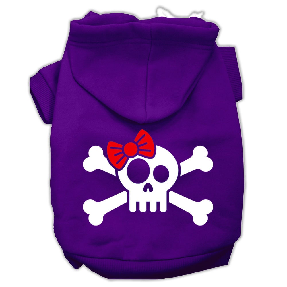 Pet Hoodie "Skull & Crossbone Bow"