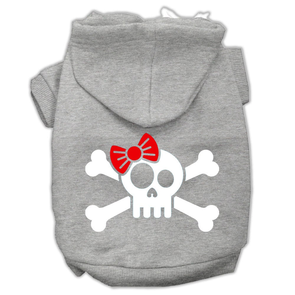 Pet Hoodie "Skull & Crossbone Bow"